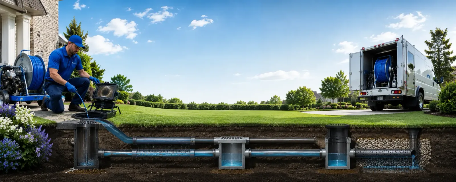 Outdoor drain cleaning information for Raccoon, KY